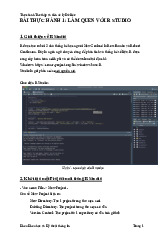 Bai thuc hanh 2. Môn Khai phá dữ liệu và kho dữ liệu | Đại học Trường Đại học Công nghệ thông tin, Đại học Quốc gia Thành phố Hồ Chí Minh.