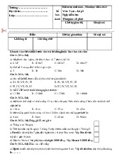 Đề thi cuối học kỳ 2 môn Toán lớp 3 năm học 2024-2025  cho cả 3 bộ sách Kết nối tri thức, Cánh diều, Chân trời sáng tạo