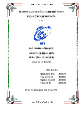 Báo cáo đồ án Quản Lý Học Sinh môn Công nghệ phần mềm  -Trường đại học Công nghệ thành phố Hồ Chí Minh.