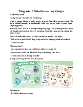 Giải SGK Tiếng Anh 12 Global Success Unit 3 Project