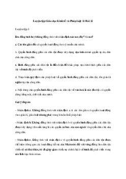 Giải Kinh tế và pháp luật 11 Bài 12: Quyền bình đẳng giữa các dân tộc, tôn giáo | Chân trời sáng tạo