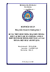 Hệ thống nhận diện Thương hiệu Rượu Sim | Bài thảo luận Quản trị thương hiệu