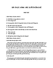 Bài thực hành môn Xác suất thống kê | Trường Đại học Kinh Doanh và Công Nghệ Hà Nội