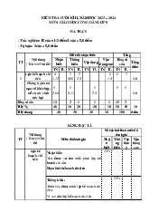 Đề thi học kỳ 2 môn Giáo dục công dân lớp 8 năm học 2024 - 2025 - Đề số 1 | Bộ sách Chân trời sáng tạo