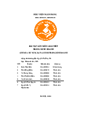 Bài Tập Chủ Đề 6: Kỹ Năng Đặt Câu Hỏi Trong Kinh Doanh | Học Viện Ngân Hàng