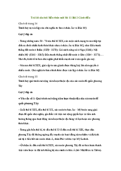 Giải Lịch sử 11 Bài 2: Sự xác lập và phát triển của chủ nghĩa tư bản | Cánh diều