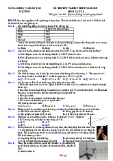 Đề Thi Thử Tốt Nghiệp 2025 Vật Lí Sở GD Phú Thọ Giải Chi Tiết