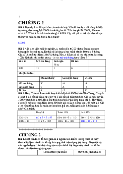 Giải bài tập chương 1 : Đại cương về Kinh tế học môn Kinh tế học đại cương ( có đáp án) | Đại học Thăng Long