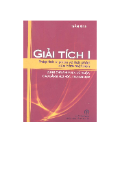 Giáo trình Giải tích I Phần 1 - Trần Bình | Đại học Bách Khoa Hà Nội