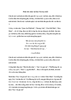 Phân tích nhân vật Xúy Vân trong đoạn trích Xúy Vân giả dại | Văn mẫu lớp 10 Kết Nối Tri Thức