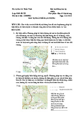 Bài tập bản đồ đại cương (KHTN- Đại học Quốc Gia Hà Nội)