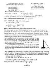 Đề cuối kì 1 Toán 9 năm 2024 – 2025 trường THCS Trần Quốc Toản – TP HCM