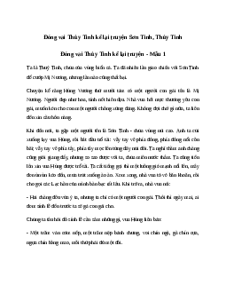 Văn mẫu lớp 6: Đóng vai Thủy Tinh kể lại truyện Sơn Tinh, Thủy Tinh (7 mẫu) | Kết nối tri thức