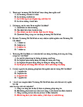 Câu hỏi trắc nghiệm môn Tư tưởng Hồ Chí Minh - Khóa 270