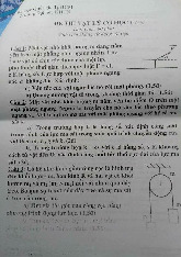Đề thi cuối HKI học phần Vật lý cơ học 1 năm 2024 - 2025 | Trường Đại học Khoa học tự nhiên, Đại học Quốc gia Thành phố Hồ Chí Minh