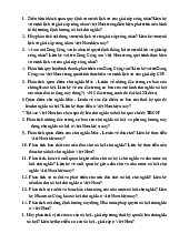 Nội dung ôn tập kết thúc học phần - Đề thi lịch sử giai cấp công nhân | Đại học Kinh tế kỹ thuật công nghiệp