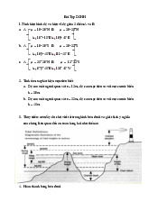 Bài tập - Tính toán và xác định hướng hàng hải môn Môi trường hàng hải | Đại học Công nghệ Giao thông vận tải