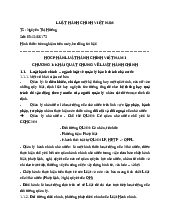 TÀI LIỆU  TỔNG HỢP. LUẬT HÀNH CHÍNH VIỆT NAM