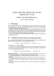 Luyện tập Kỹ thuật tính lũy thừa ma trận bằng nhị thức Newton | Đại học Sư phạm Hà Nội