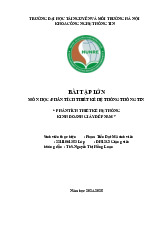 Phân tích thiết kế hệ thống kinh doanh giày dép nam | Môn Phân tích thiết kế hệ thống thông tin - Đại học Tài nguyên và Môi trường Hà Nội