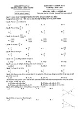 Đề cuối học kì 2 Toán 6 năm 2024 – 2025 trường THCS Châu Thành – BR VT