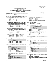 Đề thi cuối học phần số 7 - Tin học đại cương | Đại học Bách Khoa Hà Nội