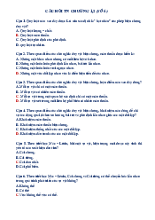 Câu hỏi trắc nghiệm Chương 1,2 số 6 Triết học Mác - Lênin | Trường Đại học Công nghệ, Đại học Quốc gia Hà Nội