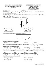 Đề thi thử tốt nghiệp THPT 2025 môn Toán cụm trường THPT TP Nam Định