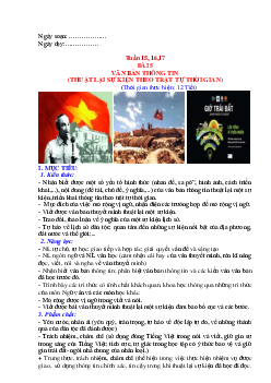 Giáo án môn Văn 6 Bài 5: Văn bản thông tin sách Cánh diều