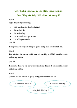 Soạn bài Viết: Trả bài viết đoạn văn nêu ý kiến | Kết nối tri thức