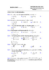 Đề thi học kỳ 1 môn Toán lớp 10 năm học 2024 - 2025 - Đề số 3 | Bộ sách Chân trời sáng tạo