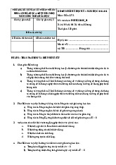 Đề thi cuối kỳ học kỳ 2 năm học 2020-2021 | Môn Hóa lý 1,2 - Đại học Sư phạm Kỹ thuật Thành phố Hồ Chí Minh