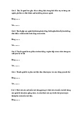 TOP câu hỏi trắc nghiệm Môn Tâm lý | Đại học Sư phạm Thành phố Hồ Chí Minh