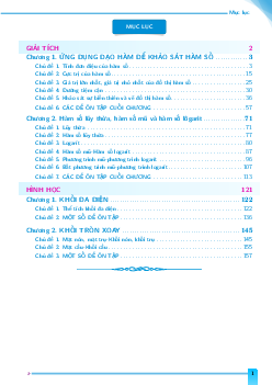 Các dạng bài tập trắc nghiệm Toán 12 học kì 1