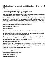 Mẫu đơn đề nghị hỗ trợ mới nhất 2024 và Cách viết đơn xin hỗ trợ