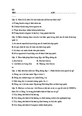 Đề thi giữa kỳ môn lịch sử Đảng –Trường Đại học Hoa Sen