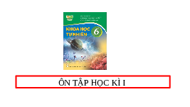 Giáo án điện tử Khoa học tự nhiên 6 Kết nối tri thức : Ôn tập cuối kì 1