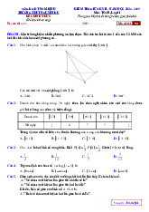 Đề giữa kỳ 2 Toán 11 năm 2024 – 2025 trường THPT Nguyễn Du – Nam Định có đáp án
