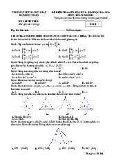 Đề giữa kỳ 1 Toán 11 năm 2024 – 2025 trường THPT Hà Huy Giáp – Cần Thơ