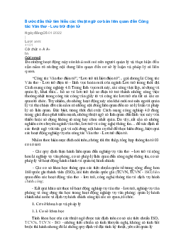 Bước đầu thử tìm hiểu các thuật ngữ cơ bản liên quan đến Công tác Văn thư | Lưu Trữ Và Khai Thác Dữ Liệu | Đại học Khoa học Xã hội và Nhân văn, Đại học Quốc gia Thành phố HCM