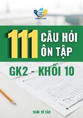 111 câu hỏi ôn tập kiểm tra giữa học kì 2 môn Toán 10