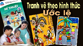 Giáo án điện tử Mĩ Thuật 7 Bài 15 Chân trời sáng tạo: Tranh vẽ theo hình thức ước lệ
