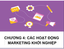 Các hoạt động Marketing khởi nghiệp môn Quản trị kinh doanh  | Trường Đại học Kinh doanh và Công nghệ Hà Nội