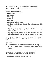 Các Chiến Thuật và Mô Hình Đàm Phán | Môn Giao dịch và đàm phán kinh doanh - Đại học Kinh Tế Quốc Dân