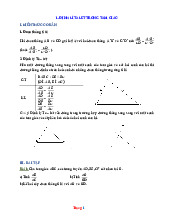 Bài Tập Hình 8 Bài Định Lí Talet Trong Tam Giác Có Lời Giải