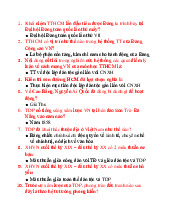 Đề cương môn Tư tưởng Hồ chí minh - Trường Đại học lao động -  xã hội.