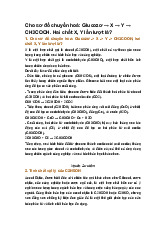 Cho sơ đồ chuyển hoá: Glucozơ → X → Y → CH3COOH. Hai chất X, Y lần lượt là?