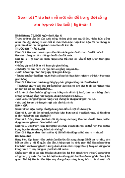 Soạn bài Thảo luận về một vấn đề trong đời sống phù hợp với lứa tuổi | Ngữ văn 8 sách Kết nối tri thức
