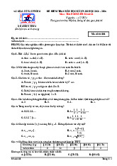 Đề cuối kỳ 1 Toán 11 chuyên năm 2024 – 2025 trường chuyên Trần Phú – Hải Phòng