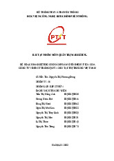 Bài tập nhóm về Kế hoạch marketing cho sản phẩm ô tô điện VF E34 môn Quản trị marketing | Học viện Công Nghệ Bưu Chính Viễn Thông